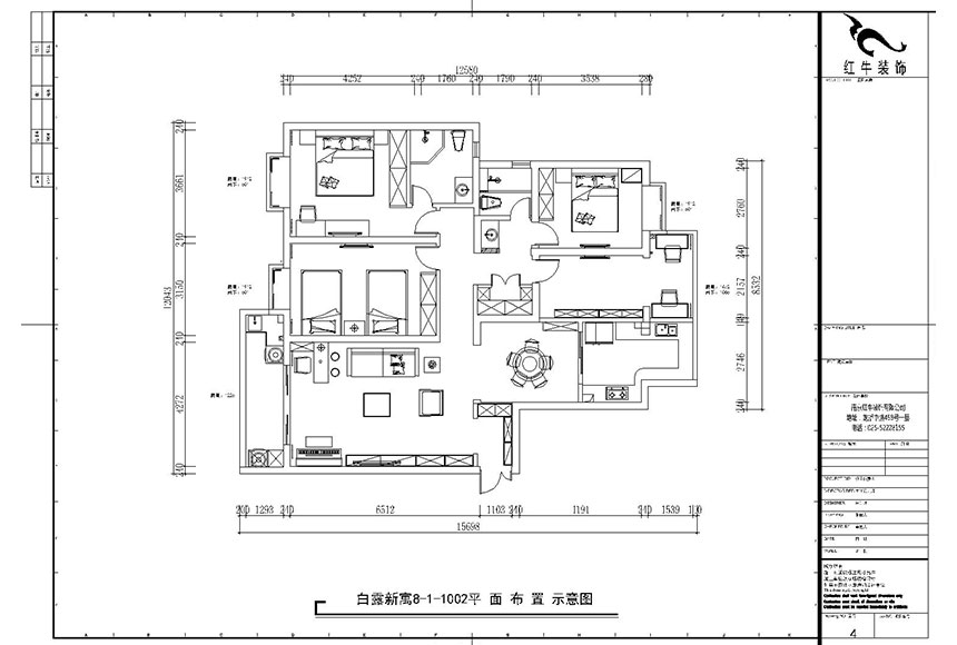 魏利利_白露新寓8-1-1002-160㎡-簡(jiǎn)美風(fēng)格_平面布置圖