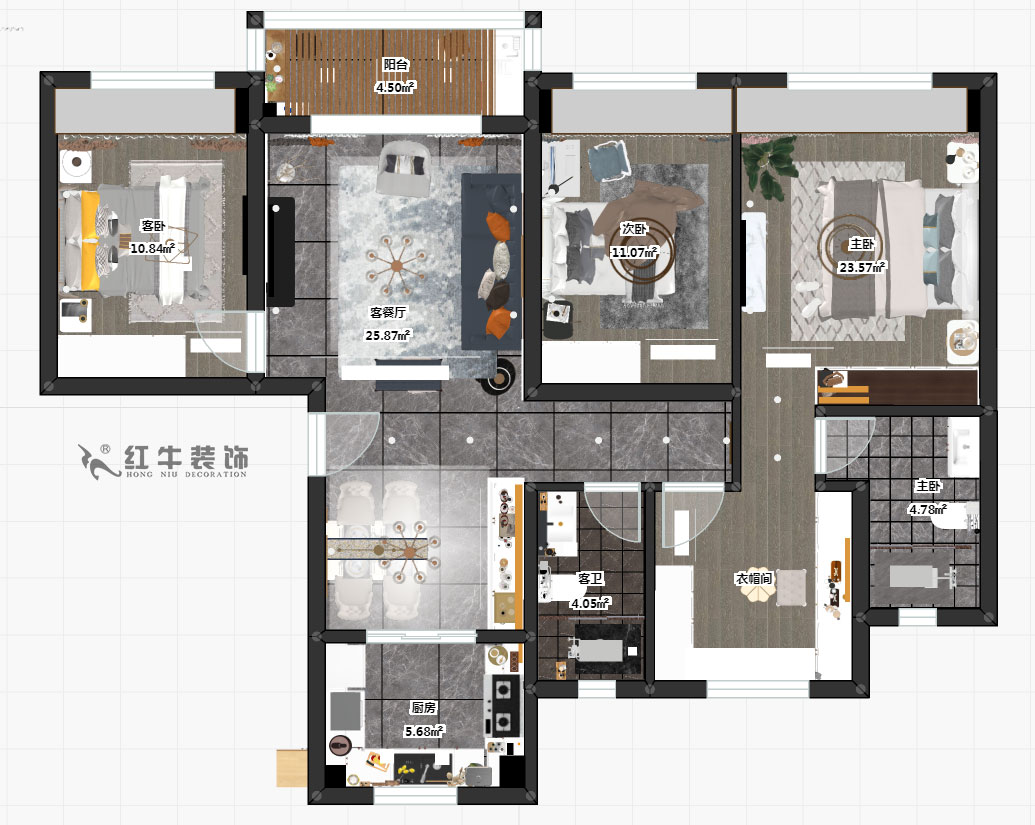 賈庭_寶華碧桂園大學(xué)印象25-1-502室-109㎡-簡(jiǎn)歐輕奢風(fēng)格_3室2廳2衛（精裝修重新裝修）_定制家￥149148_全包14