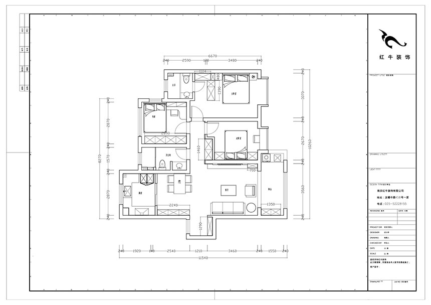 陸利民｜印悅府6-2201-110㎡-現代風(fēng)格｜3室2廳2衛｜新房裝修｜成品家￥157000｜全包15