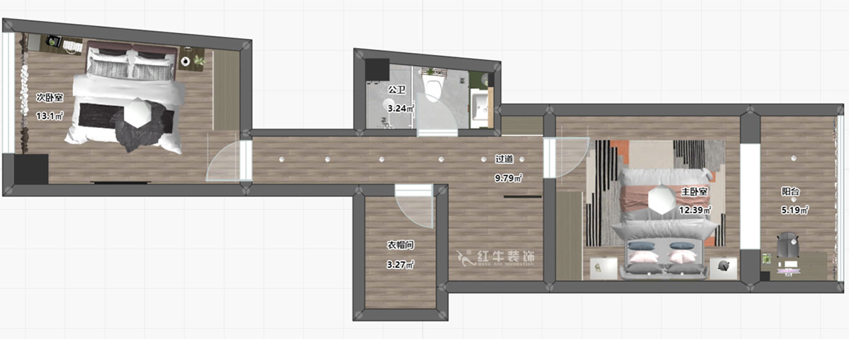 陸利民｜圣淘沙6-711-120㎡-現代風(fēng)格｜復式｜2室2廳2衛｜新房裝修｜定制家￥162600｜全包16