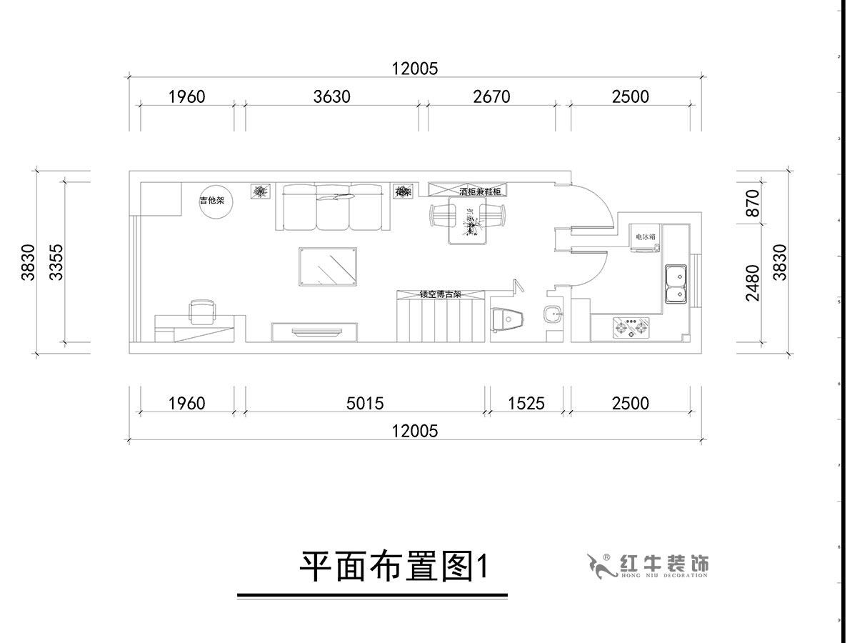 朱彥｜萬(wàn)科金色里程8-706-70㎡-簡(jiǎn)歐風(fēng)格｜復式35+35㎡｜2室2廳1衛｜定制家￥120000｜全包12萬(wàn)｜00_03平面布置圖1