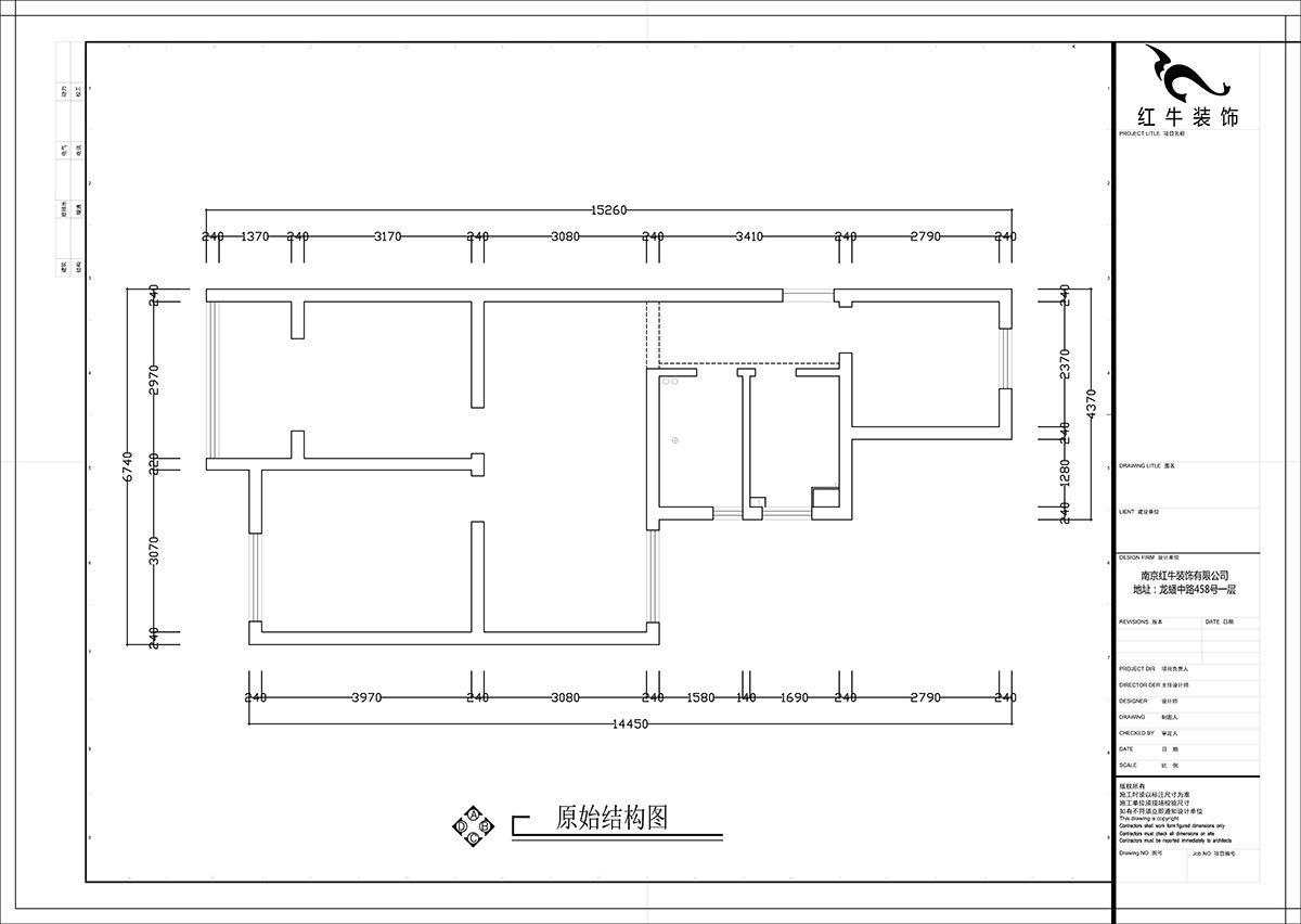 張智猿｜紫楊佳園二期22-407-86㎡-北歐風(fēng)格｜3室2廳1衛｜新房裝修｜定制家￥108698｜全包11萬(wàn)｜00_01原始結構圖