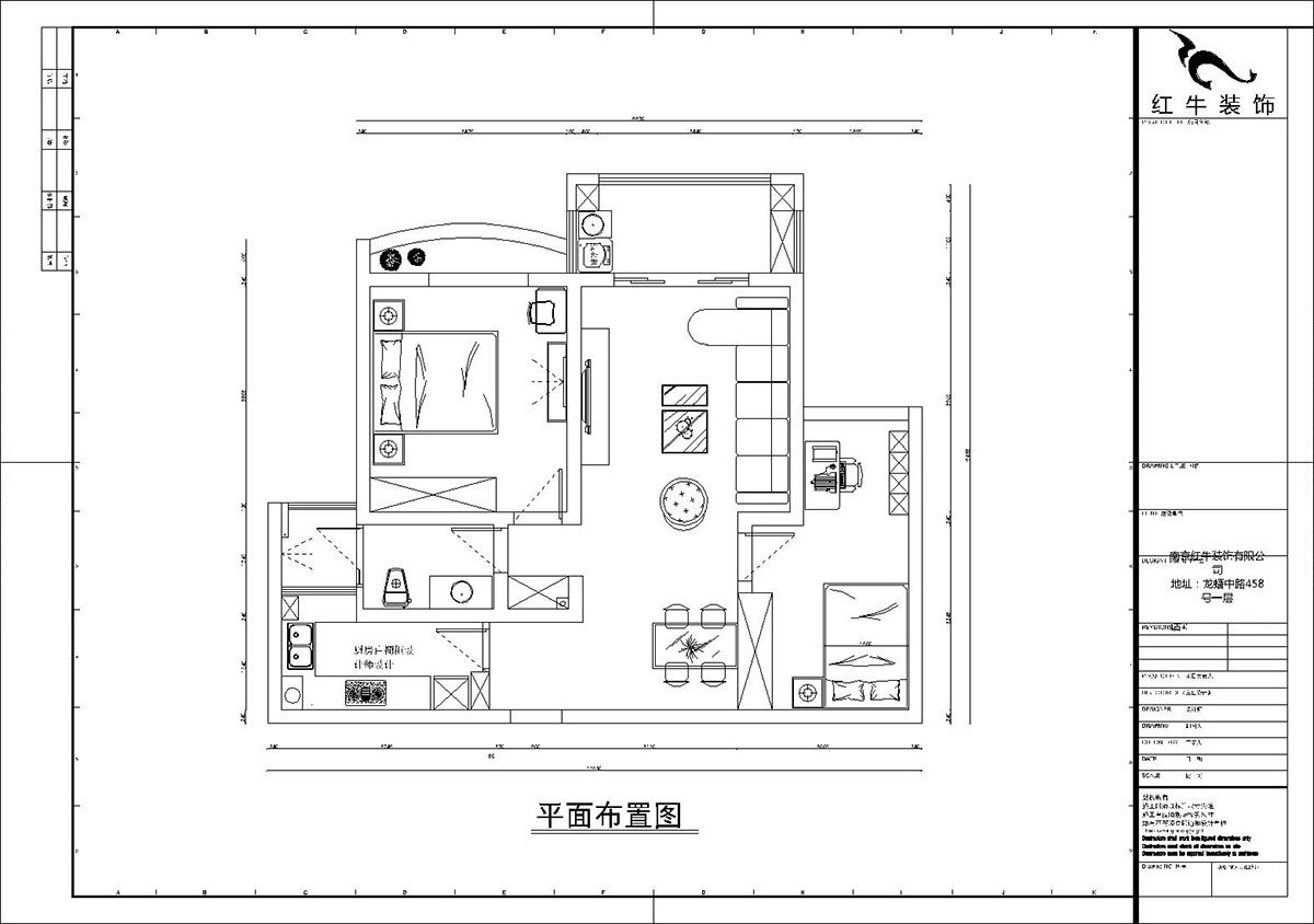 【實(shí)景案例】孟憲濤｜銀河灣福苑-95㎡-簡(jiǎn)歐風(fēng)格｜2室2廳1衛｜婚房裝修｜定制家｜全包14萬(wàn)｜00_02匯景國際平面布置圖