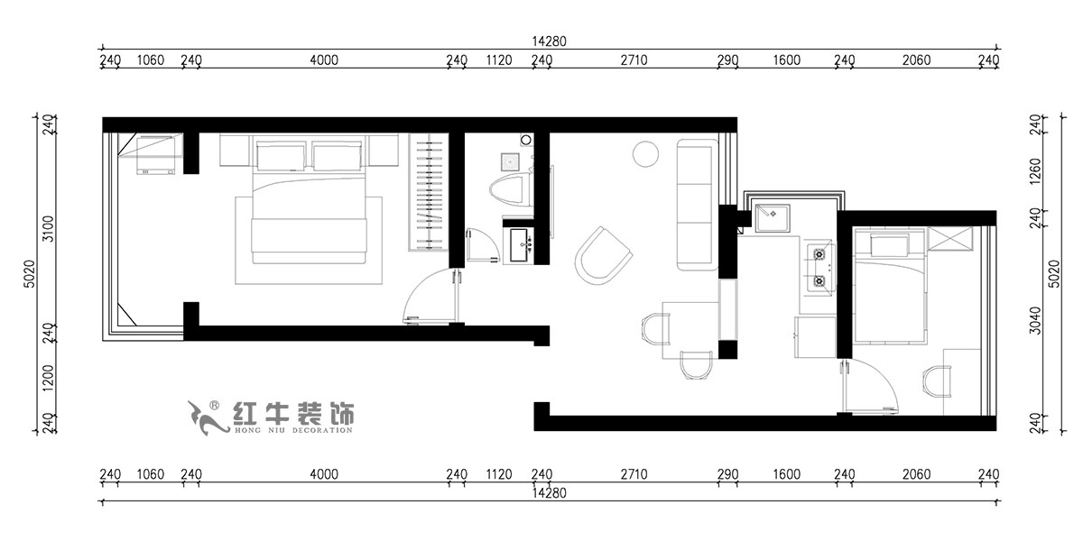 朱明琪｜富貴里3-乙單元-601-55㎡-現代簡(jiǎn)約風(fēng)格｜2室2廳1衛｜老房裝修｜定制家｜全包14