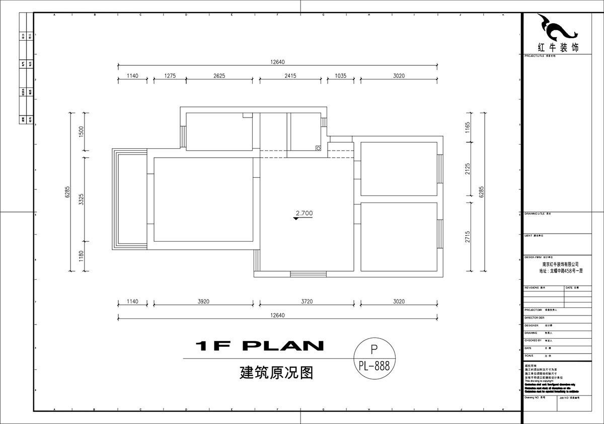 劉萍萍｜秦虹小區鶯虹苑12-56-701-78㎡-簡(jiǎn)歐風(fēng)格｜3室2廳1衛｜老房裝修｜定制家｜全包12萬(wàn)｜00_01建筑原況圖