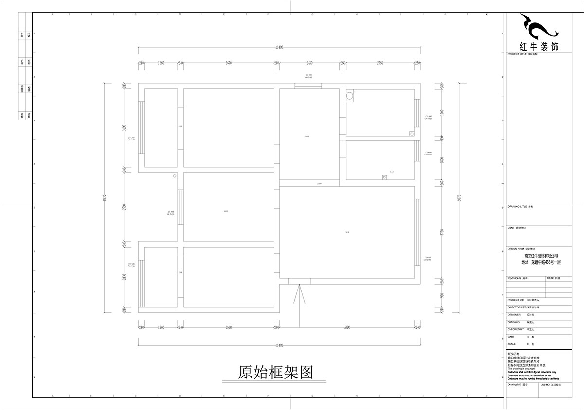 孟憲濤｜石門(mén)坎110號1-404-100㎡-現代簡(jiǎn)約風(fēng)格｜3室1廳1衛｜老房裝修｜定制家｜全包14萬(wàn)｜00_01原始框架圖