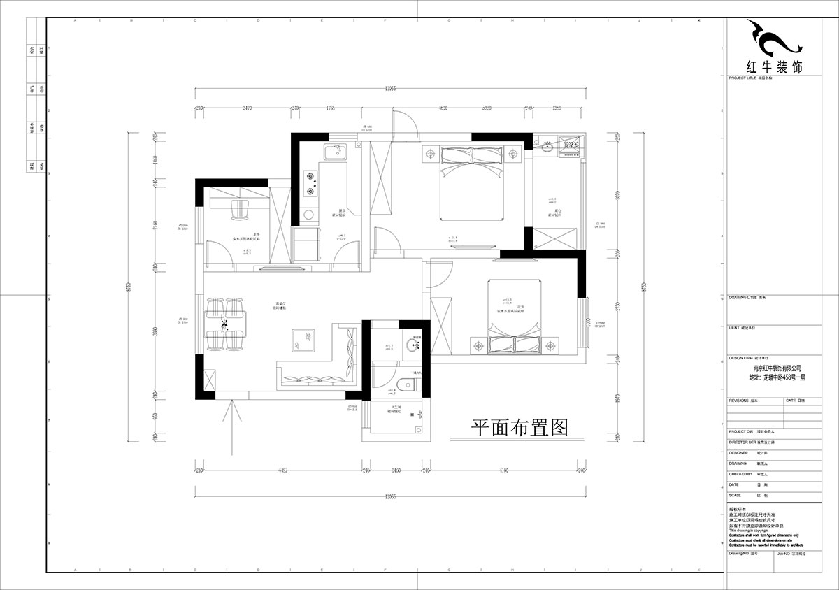 孟憲濤｜花崗幸福城玉蘭園10-201-90㎡-現代簡(jiǎn)約風(fēng)格｜3室1廳1衛｜老房裝修｜定制家｜全包13萬(wàn)｜00_02平面布置圖