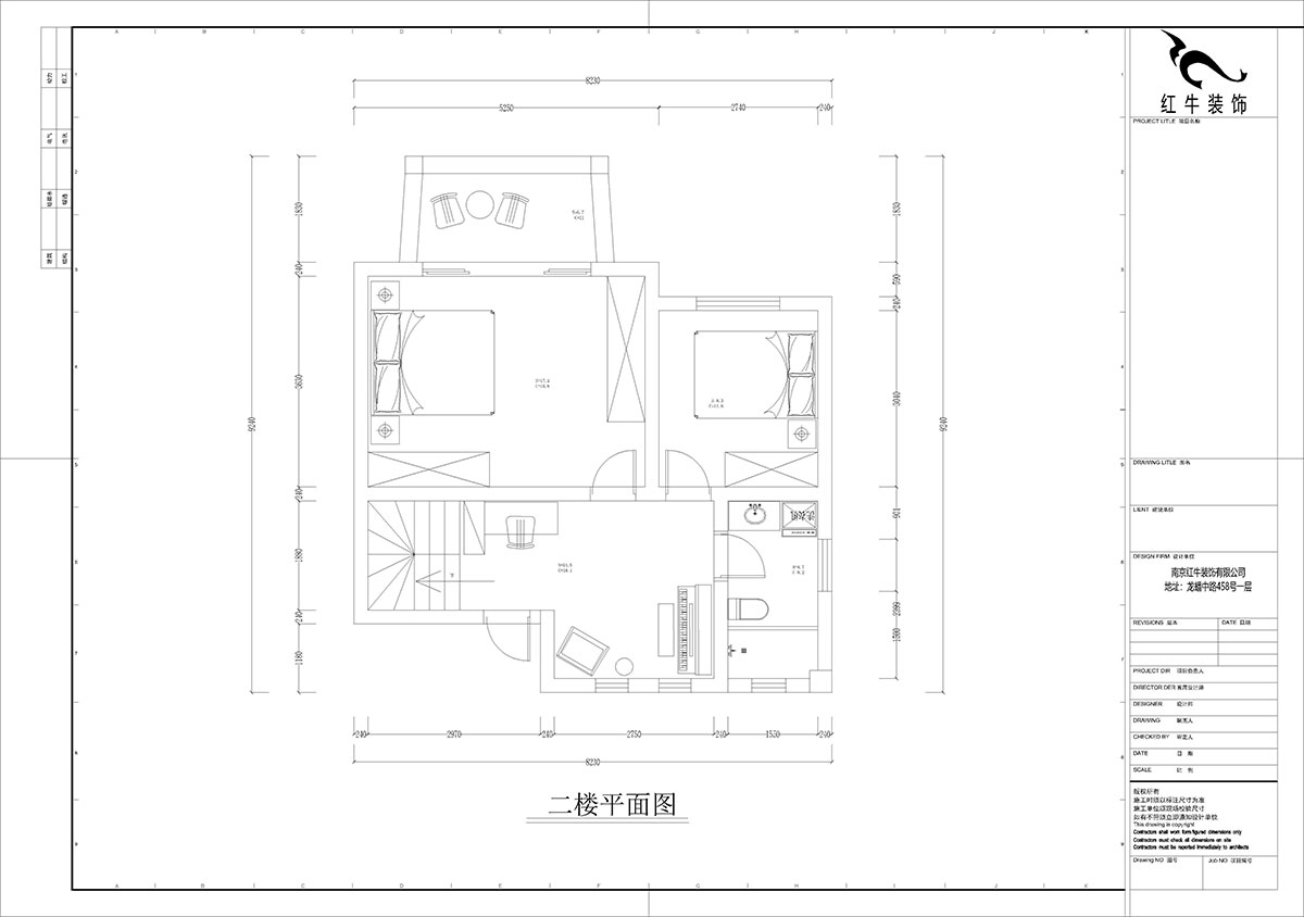 孟憲濤｜養龍山莊D-11B-120㎡-現代簡(jiǎn)約風(fēng)格｜3室2廳2衛｜老房裝修｜定制家｜全包14萬(wàn)｜00_04二樓平面圖