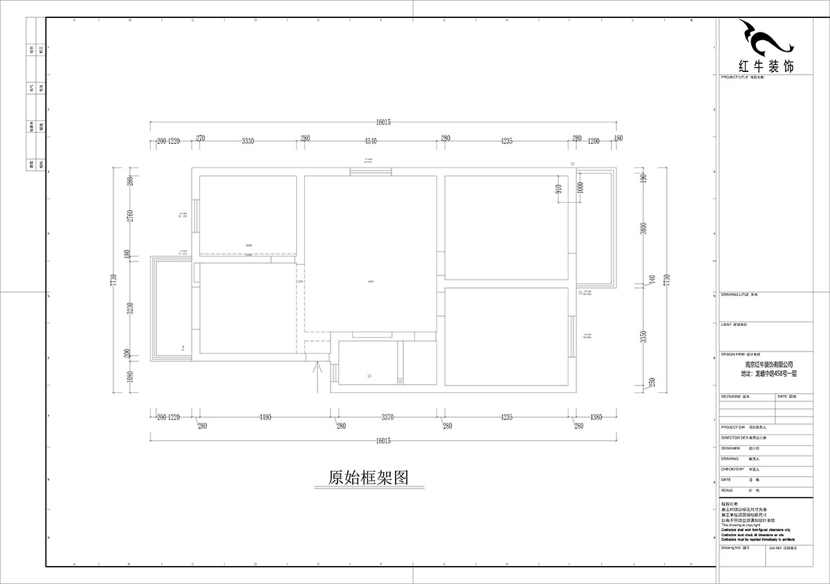 孟憲濤｜牡丹里17-601-108㎡-現代簡(jiǎn)約風(fēng)格｜3室2廳2衛｜老房裝修｜定制家｜全包14萬(wàn)｜00_01原始框架圖