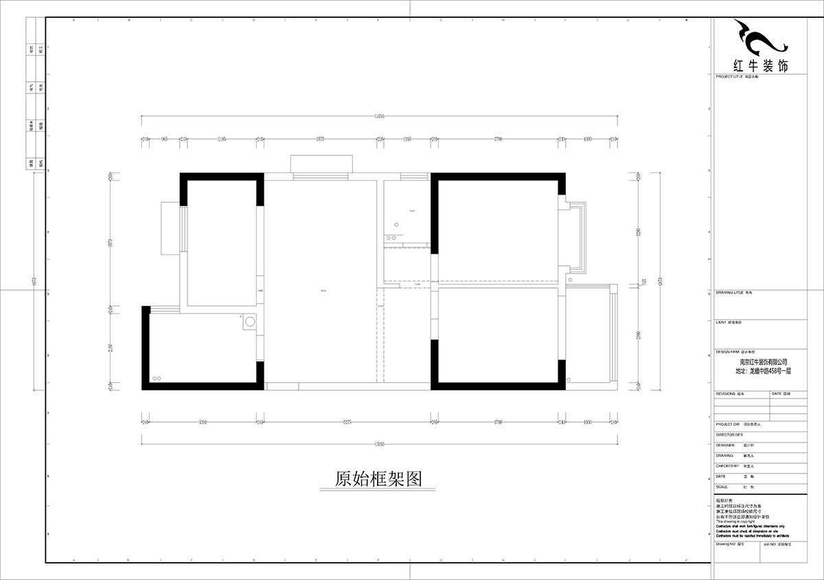 孟憲濤｜觀(guān)泓雅苑A區6-2101-115㎡-法式南洋復古風(fēng)格｜3室1廳2衛｜新房裝修｜定制家｜全包16萬(wàn)｜00_01原始框架圖