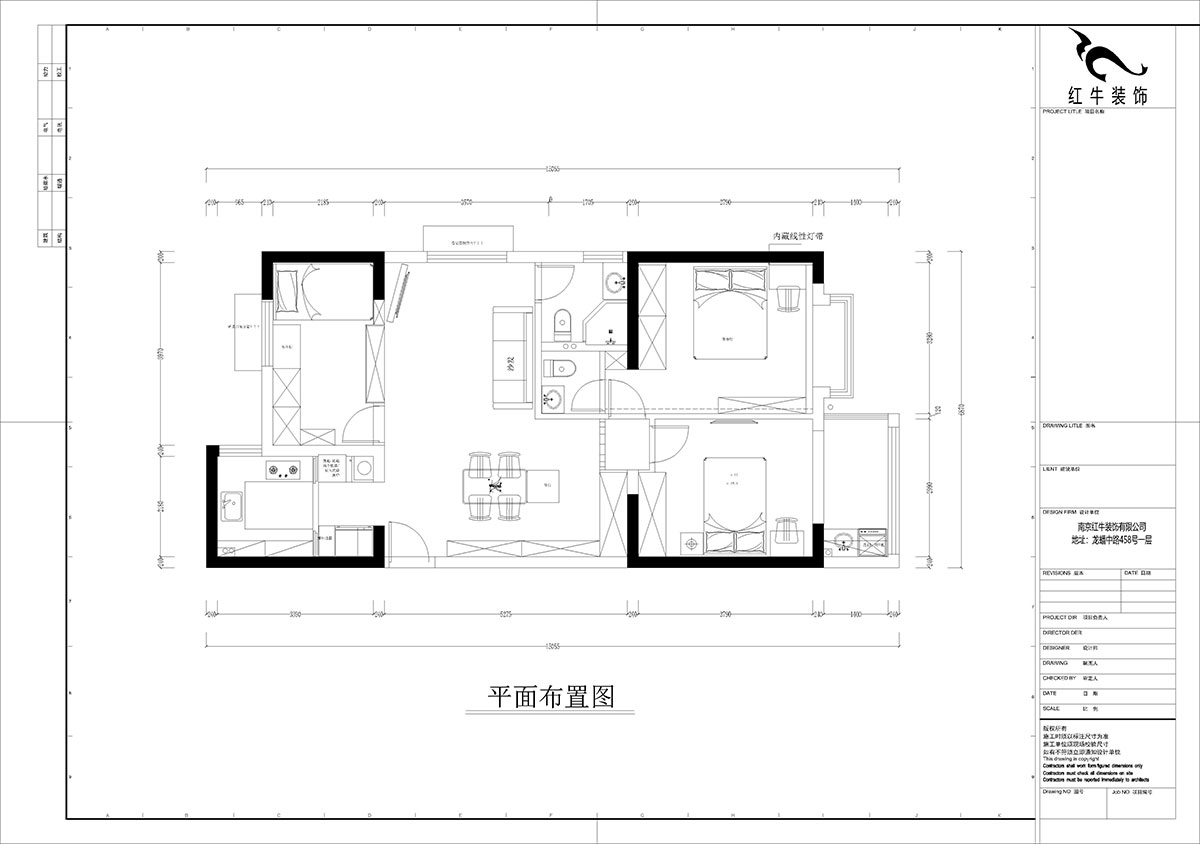 孟憲濤｜觀(guān)泓雅苑A區6-2101-115㎡-法式南洋復古風(fēng)格｜3室1廳2衛｜新房裝修｜定制家｜全包16萬(wàn)｜00_02平面布置圖