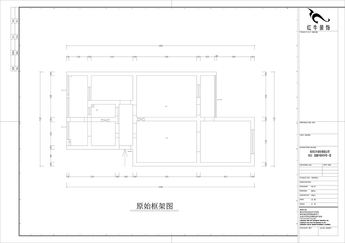 孟憲濤｜理工大121棟4-208-82㎡-現代簡(jiǎn)約風(fēng)格｜3室2廳1衛｜老房裝修｜定制家｜全包12萬(wàn)｜00_01原始框架圖