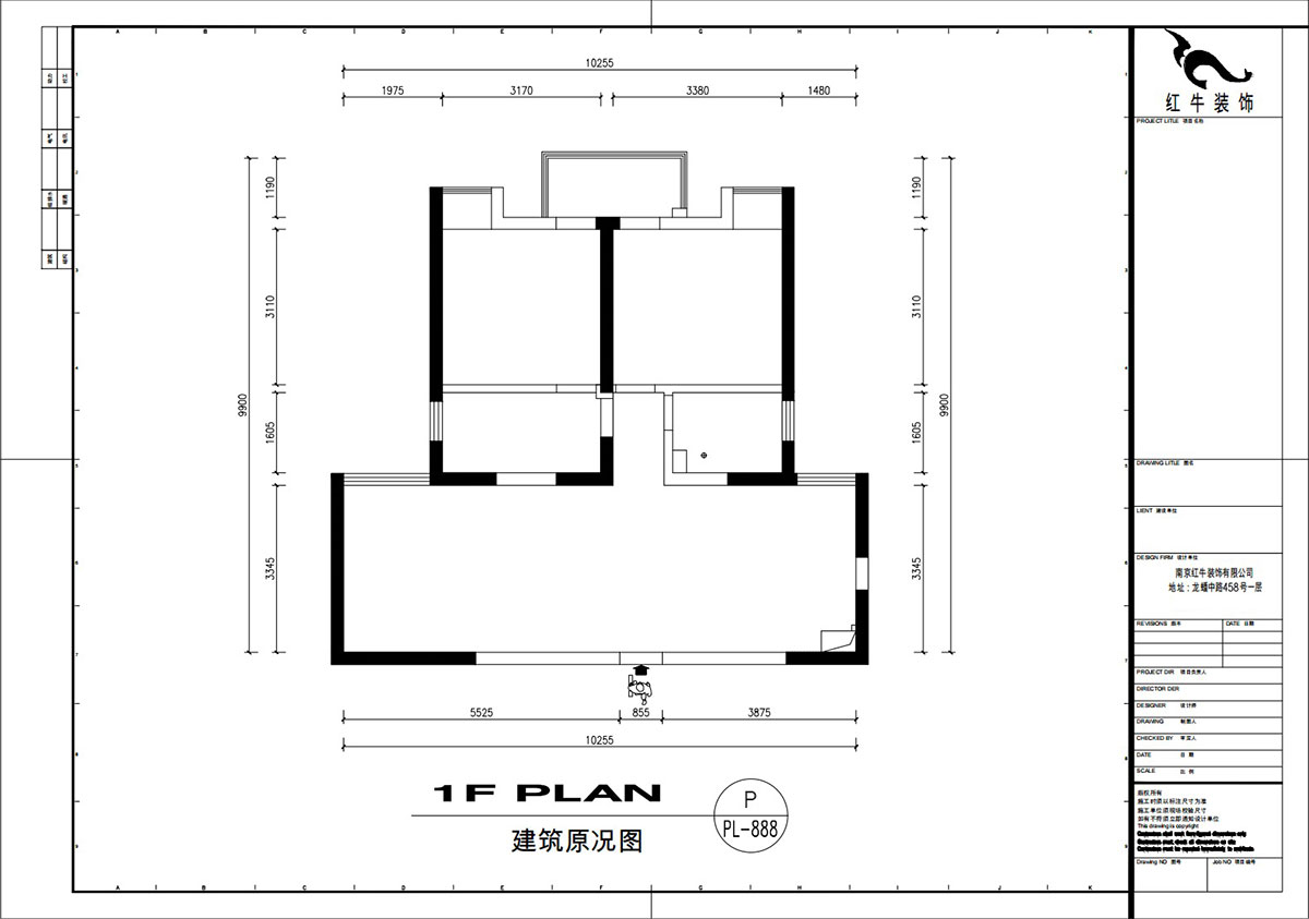 劉萍萍｜潤花園2-2-202-94㎡-現代簡(jiǎn)約風(fēng)格｜2室2廳1衛｜老房裝修｜定制家｜全包13萬(wàn)｜00_01建筑原況圖